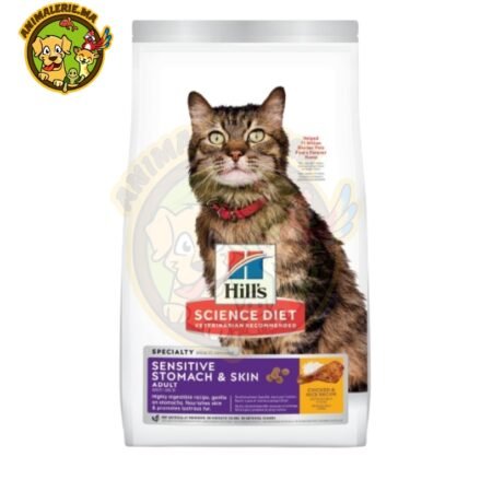 Hill’s Science Plan Aliment Pour Chat Adulte Sensitive Stomach & Skin au Poulet 1.5kg