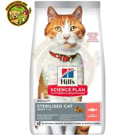 Hill’s Science Plan Croquettes Pour Chat Stérilisé Au Saumon 1.5kg