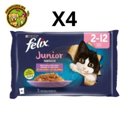 Felix Fantastique Junior 4x85g – Repas Complets