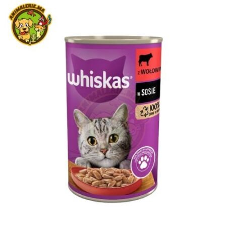 Chat Adulte Bœuf Whiskas 400g