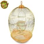 Cage Ronde Doré Grande Pour oiseaux et Perroquets