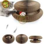 Grattoir magique pour chat pliable, avec balle interactive pour amusement – Image 2