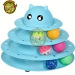 Jouet Interactif Pour Chat À Trois Couches Avec Plaque De Jeu – Image 2