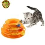 Jouet Interactif Pour Chat À Trois Couches Avec Plaque De Jeu – Image 3