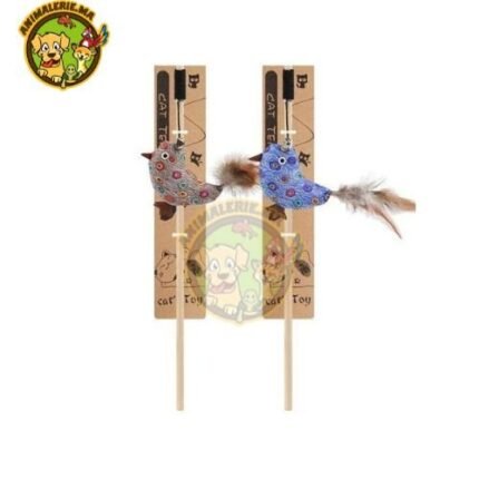 Jouet pour chat - Canne à pêche avec plume