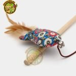 Jouet pour chat - Canne à pêche avec plume – Image 2