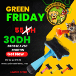 brosse avec bouton chien et chat