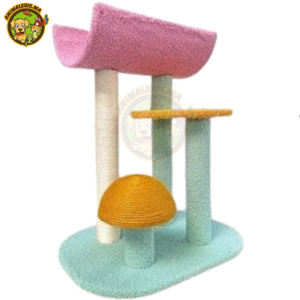 Arbre à Chat Design Pastel avec Griffoirs