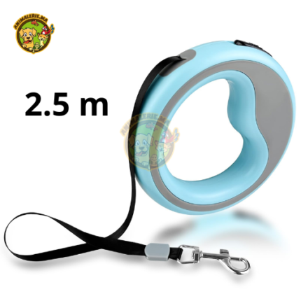 Laisse Rétractable 2.5M pour Chat & Petit Chien