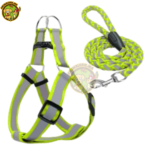 Laisse avec Harnais Fluorescent pour Chien & Chat – Image 2